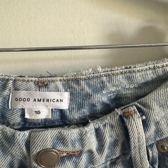 Good American Distressed Good 90’s Relaxed Jeans size 15 EUC - Picture 12 of 16